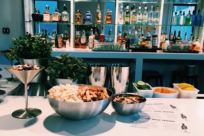 A glimpse of our bar bites and custom cocktail menus!