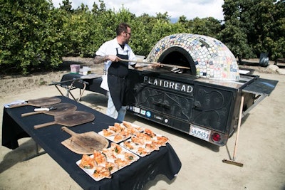 The meal came from Clark Staub, who is the executive chef and owner of Full of Life Flatbread restaurant in Los Alamos. The eatery is open limited hours and sources ingredients from farms within a 60-mile radius.