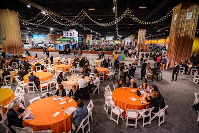 The Village Marketplace, which served kosher meals to the delegates, was designed in style of an Israeli shuk marketplace. Creating a smooth flow as the delegates moved through the space was an essential part of the design.