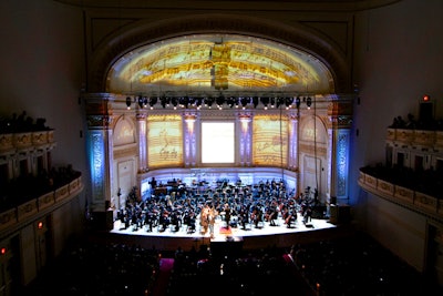 2009 You Tube Symphony Orchestra @ Carnegie Hall. Projection Mapping
