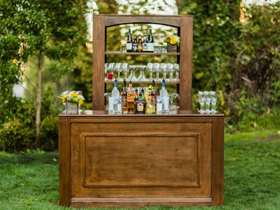 With a multitude of bar options, Blueprint Studios has a style for every event, including this Pele Bar set.