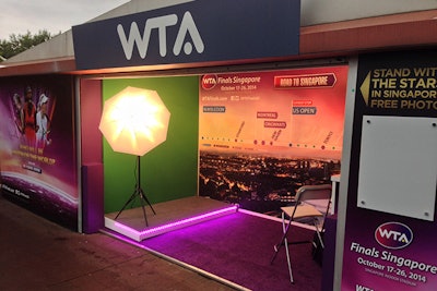 Group 2 Woman's Tennis Association Display for US Open