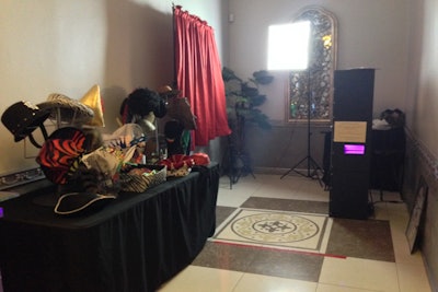 Indoor Open Air Photo Booth Setup - Memories Banquet Hall - Quinceneara