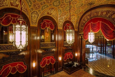 Lobby with Original Chandeliers from the 1920s