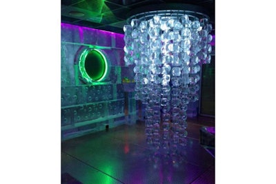 Crystal clear ice Chandelier