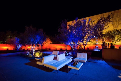Uplighting in the Main Courtyard will make your event glow!