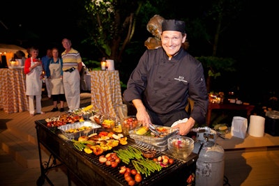 Hands-On Grilling Course at Outdoor Birthday Party
