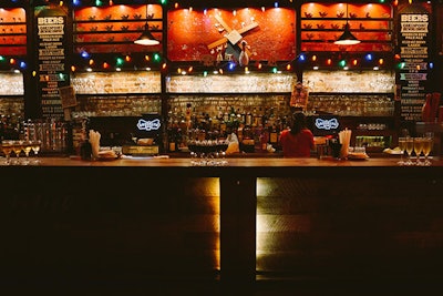 Interior Bar by GA Floor in Brooklyn Bowl