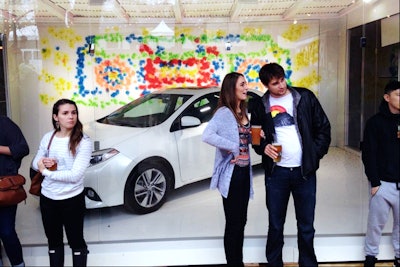 Toyota “Make Your Mark” – User-generated art installation by Tweet-activated robotic paintball guns