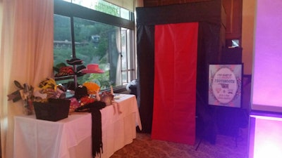Indoor Enclosed Air Photo Booth Setup - Bel-Air Bay Country Club