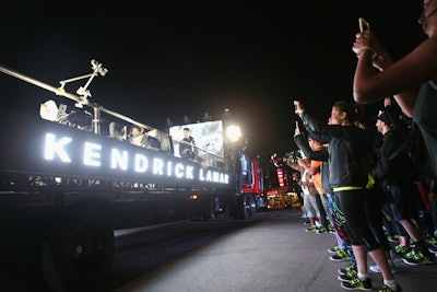 Following the run, the truck parked outside the Reebok Lounge on Melrose, where runners wearing ZPumps dominated the front row.