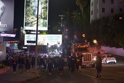 Organizers closed down a typically heavy trafficked stretch of Sunset Boulevard in West Hollywood.