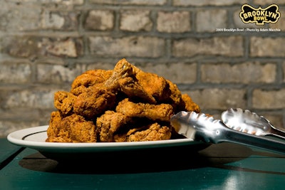 Blue Ribbon Fried Chicken Platter for Event Catering at Brooklyn Bowl