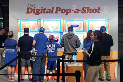 AT&T Digital Pop-a-Shot – Arcade game made digital through networked screens