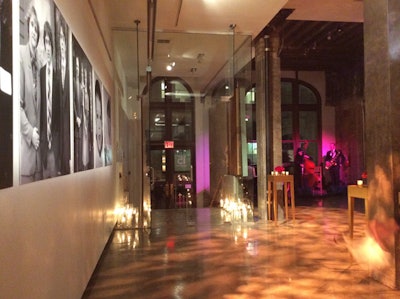 Candelit walkway in the Gallery
