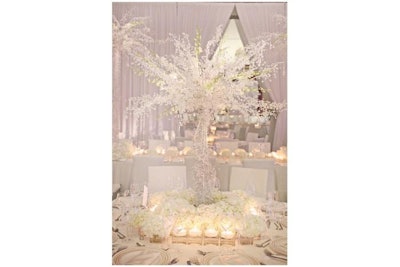 Crystal Beaded Centerpiece Trees