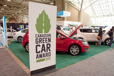 Now in its third year, the Canadian Green Car Award was one of the show's attractions. A team of Canadian automotive journalists selected the Kia Soul EV as the 2015 Canadian Green Car Overall Winner and Category Winner, Battery Electric.