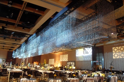 Large Event Ceiling Treatment Ideas, Crystal Beads