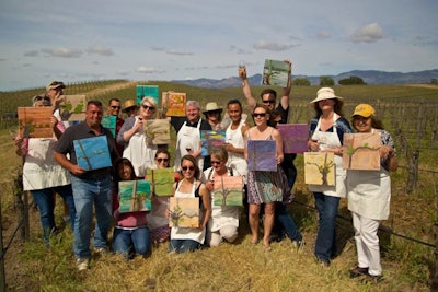 Painting in the Vineyard