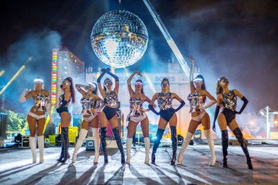 Zhantra Entertainment provided futuristic-style dancers.