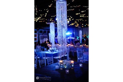 Swirling Chandelier on Table Top