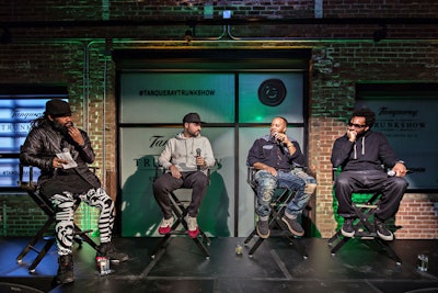 Panelists included designers Maxwell Osborne and Ronnie Fieg, Grand Hustle Records founder Jason Geter (who also manages pop artist Iggy Azalea), and Coltrane Curtis, founder and managing partner of Team Epiphany. The theme of the panel discussion was 'Entrepreneurial Spirit.'