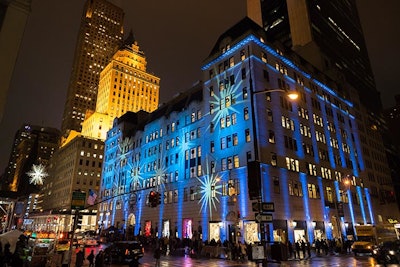 Bergdorf Goodman Window Reveal & UNICEF Snowflake Lighting