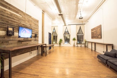 The main hall at Farm Soho.