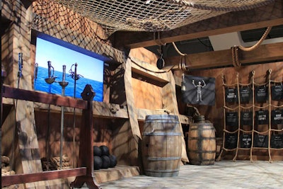 The pirate ship set built for Starz TV's Black Sails.