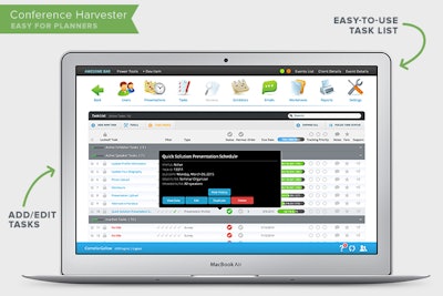 Planners Can Create Tasks And Finally Ditch Email And Spreadsheets To Manage Their Conference
