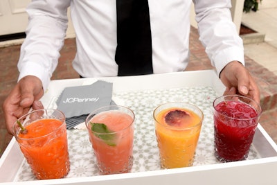 In addition to a coffee bar, J.C. Penney offered guests champagne cocktails and fresh pressed juices.