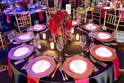 The Gala's elegant decor