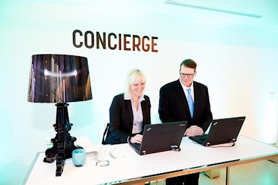 Concierge desk provided any individual needs from car service requests to personal errands
