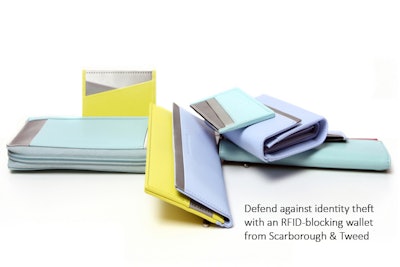 RFID-blocking wallets in bold colors