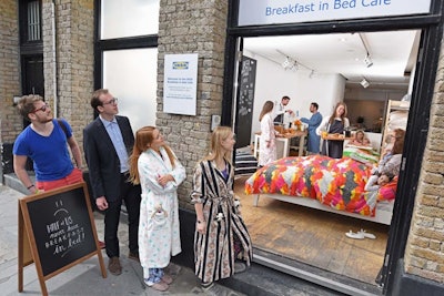 Ikea invited the public to book free 45-minute sessions between 7 a.m. and 3 p.m. at its café after it surveyed 2,000 Brits and found that only half of them had ever had breakfast in bed. A sidewalk sign boasting the statistic helped pique pedestrian interest.
