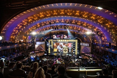 For the first time in more than 50 years, the N.F.L. Draft was not held at Radio City Music Hall in New York. Instead, the first three rounds of this year's draft took place at the Auditorium Theatre in downtown Chicago.