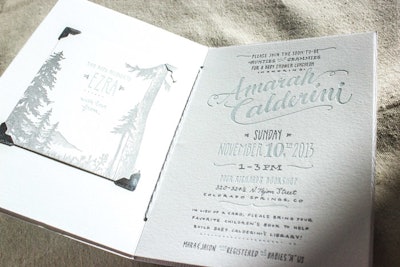 Ladyfingers Letterpress Invitation