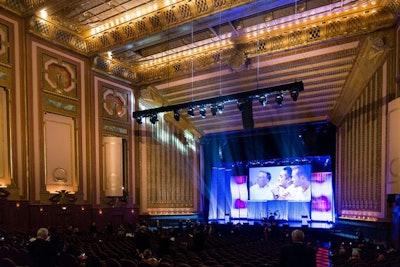 The award presentation took place onstage. The ceremony was hosted by Alton Brown, a James Beard Award-winning chef, TV host, and author.