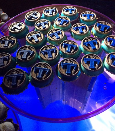 Desserts took the form of the secret Tomorrowland pins that play a central role in the film.