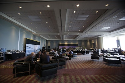 Organizers created a private lounge on an upper floor of the convention center for members of the SAP Select program, an invitation-only group of the company's 250 best customers. In addition to the lounge, participants could also attend exclusive education sessions in nearby breakout rooms.