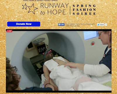 Both in-person and online viewers saw four videos about the work of Runway to Hope produced by Perfect Sky Productions.