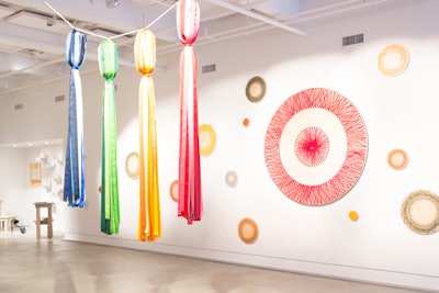 Large-scale installations were positioned as works of art within the gallery space.