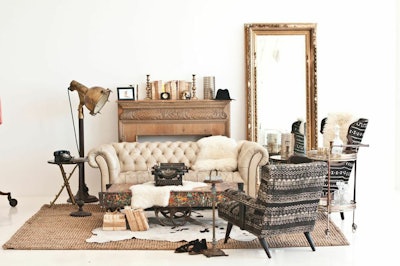Casey Sofa with Mali Chair for Volcom Event at Jack Studios