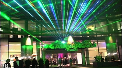 Lasers by TLC Creative light up a gala event, bringing excitement and visual impact.