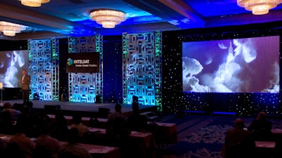 Intelsat General Session: Modular Set, Projection, Intelligent Lighting