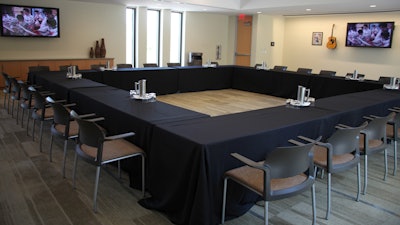 The Founders Room can be used for meetings and presentations.