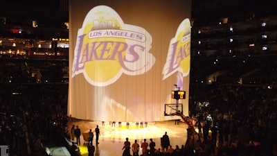 TLC Creative created the 360 video drop-screen show at every Los Angeles Lakers home game.