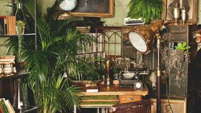 Single Malt Collection With Our Industrial Desk and Iron Bookcase