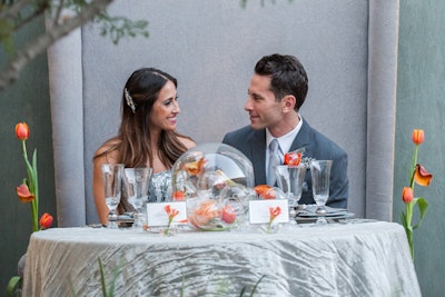 The Jill Dahlin Courtyard offers an intimate setting for weddings and receptions with picturesque landscapes.