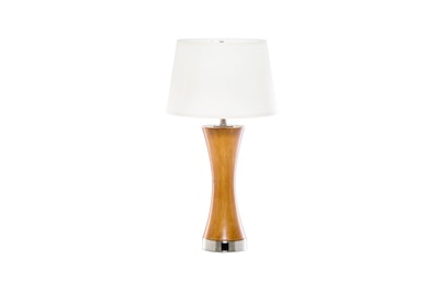 Featuring AC outlets, the Honeywood table lamp offers multi-functional lighting.
